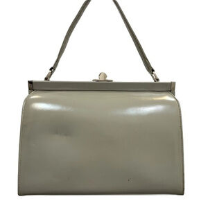 Paragon - Small Gray Leather Satchel